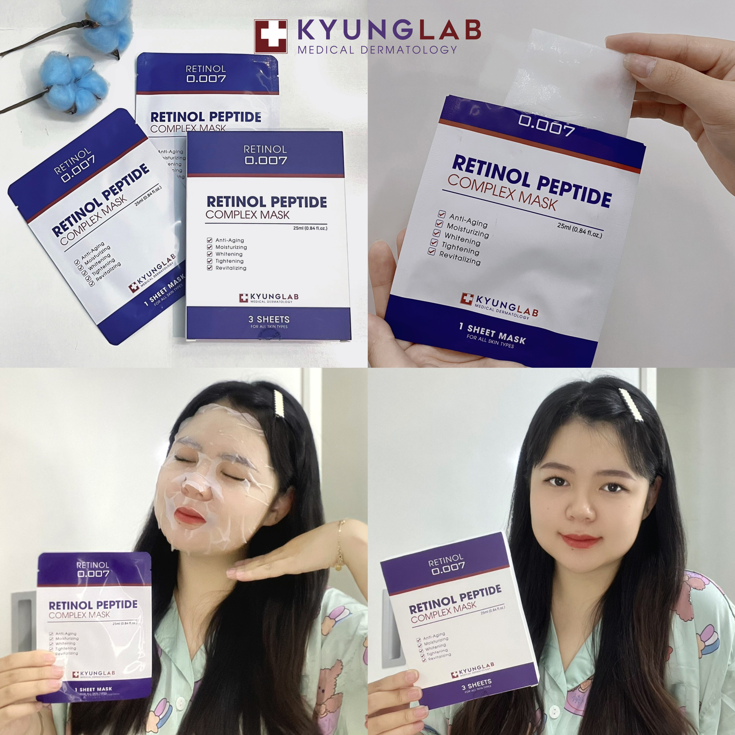 mặt nạ Kyung Lab Retinol Peptide Complex - myphamfrozen.vn