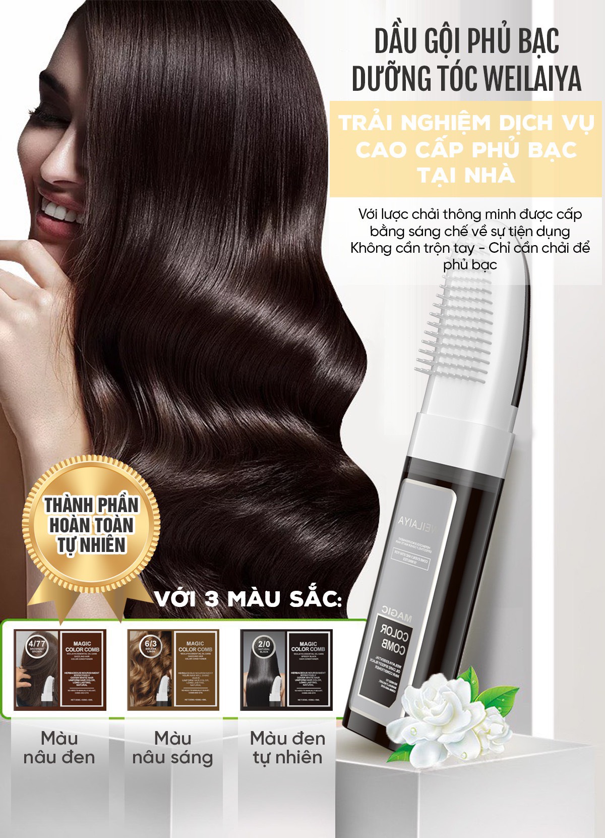 Kem nhuộm dưỡng tóc phủ bạc LOréal Paris Excellence Crème 172ml 63   LOREAL CPD Vietnam