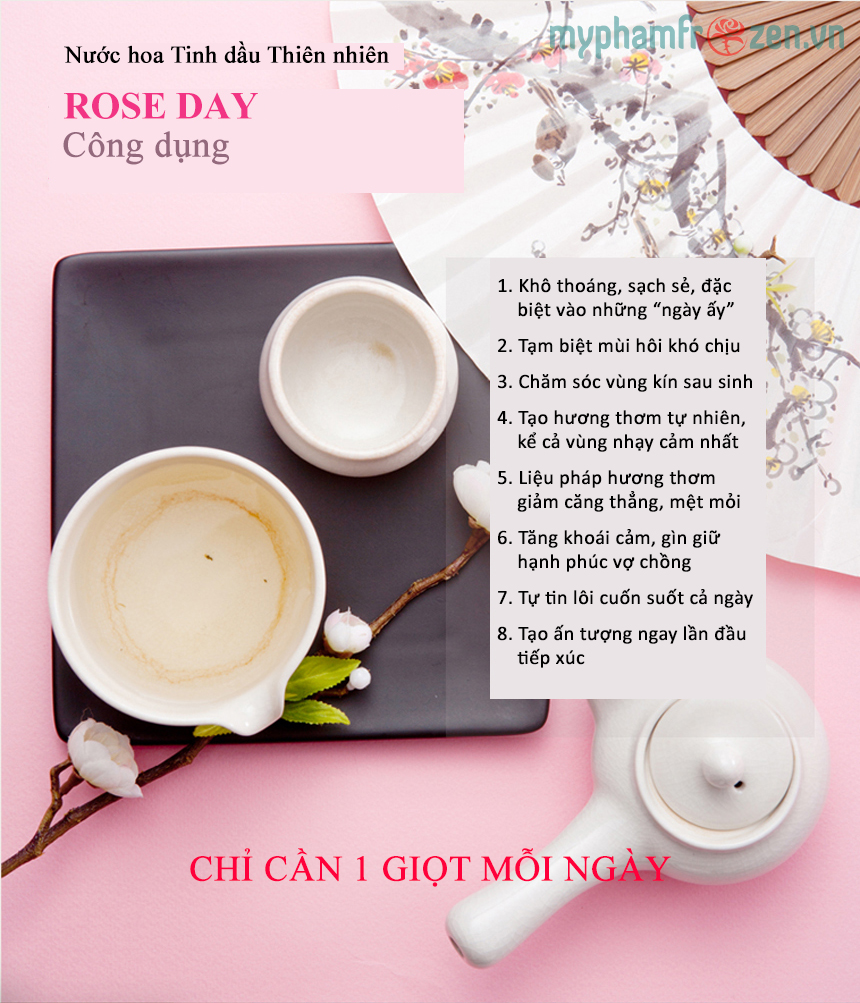 [Lala Rose Day] Nước hoa tinh dầu thiên nhiên dành cho vùng kín