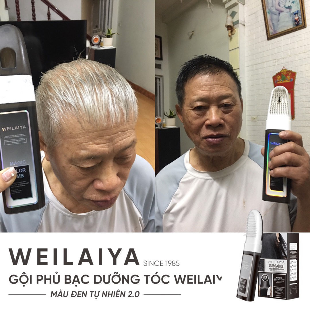 Cảm nhận khách hàng sử dụng dầu gội phủ bạc Weilaiya